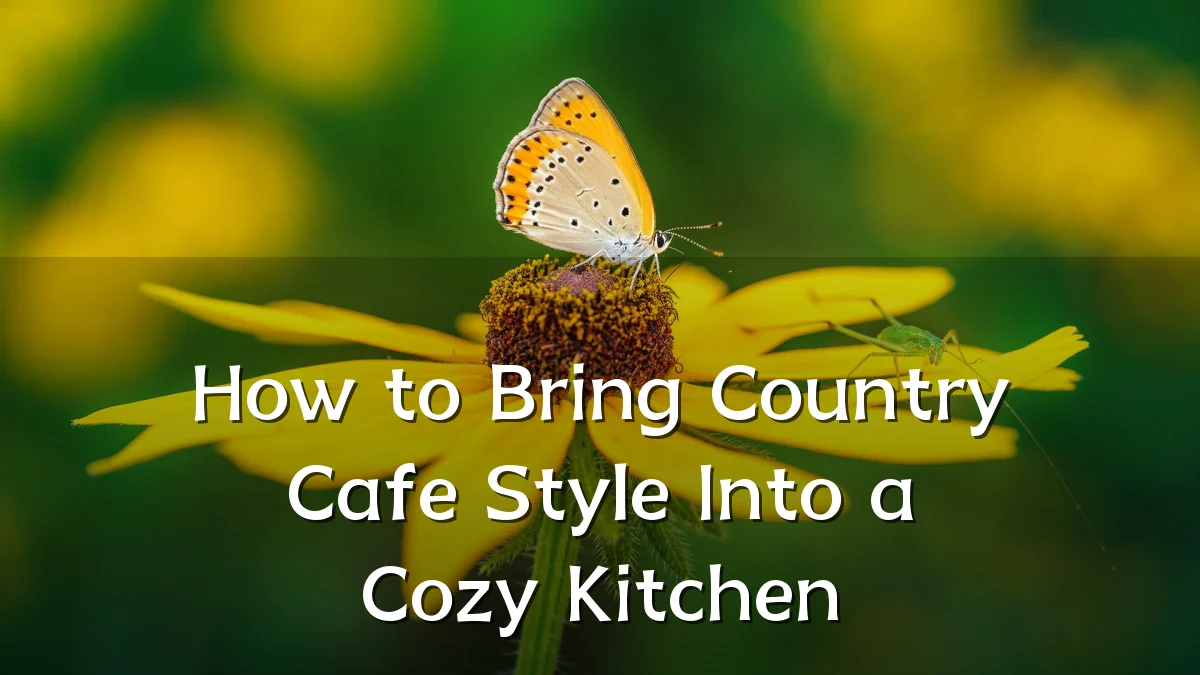 How to Bring Country Cafe Style Into a Cozy Kitchen