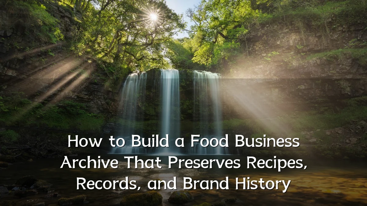 How to Build a Food Business Archive That Preserves Recipes, Records, and Brand History
